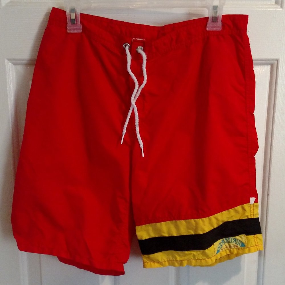 Retro Surfers Alliance Swim Trunks Shorts 31 Waist